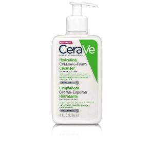 HYDRATING CREAM-TO-FOAM cleanser for normal to dry skin